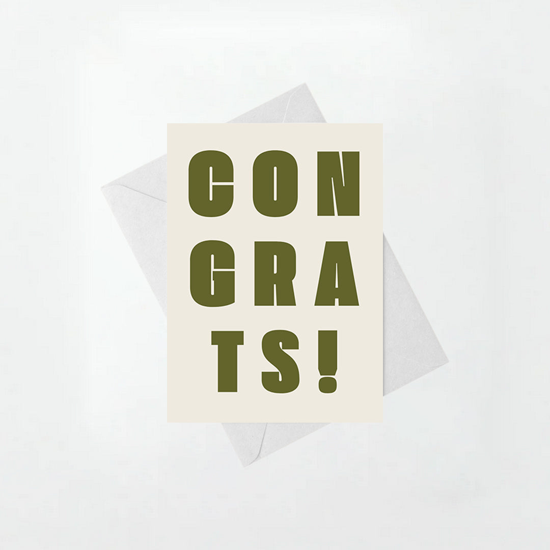 Congrats! - Congratulations Card