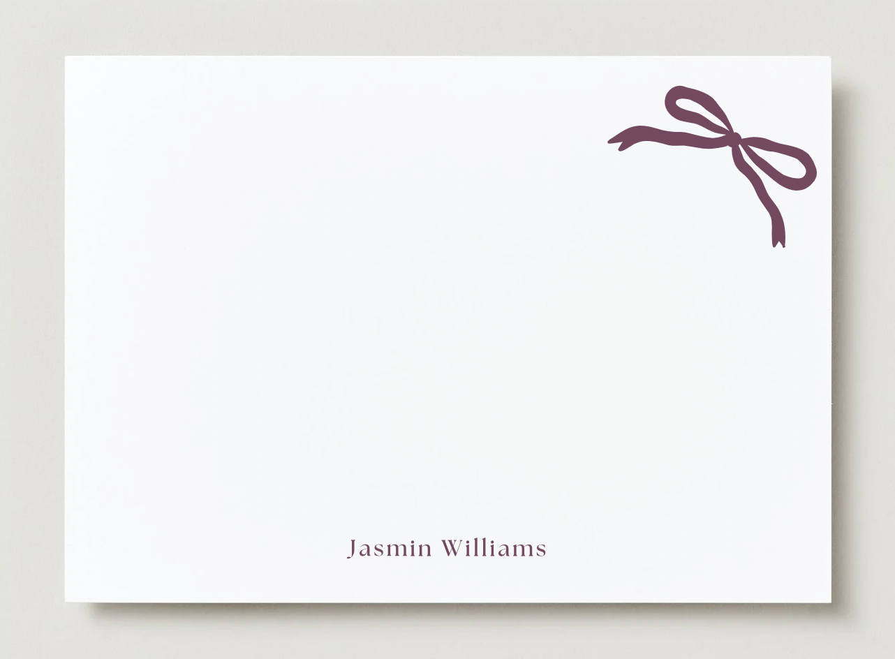 Everything Looks Better With a Bow Notecard (Coming April 1st!)