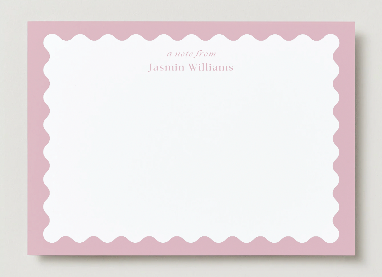 Scallop Notecard (Coming April 1st!)