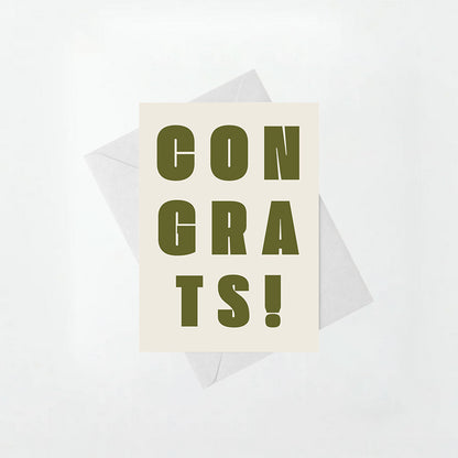 Congrats! - Congratulations Card