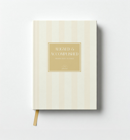 Aligned and Accomplished - Undated Productivity Planner