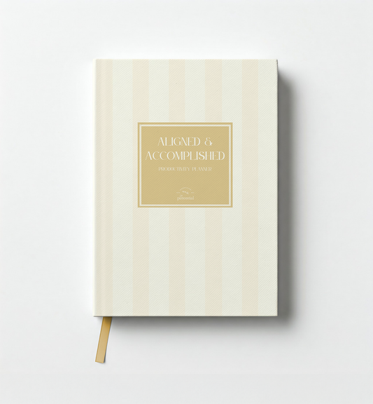 Aligned and Accomplished - Undated Productivity Planner