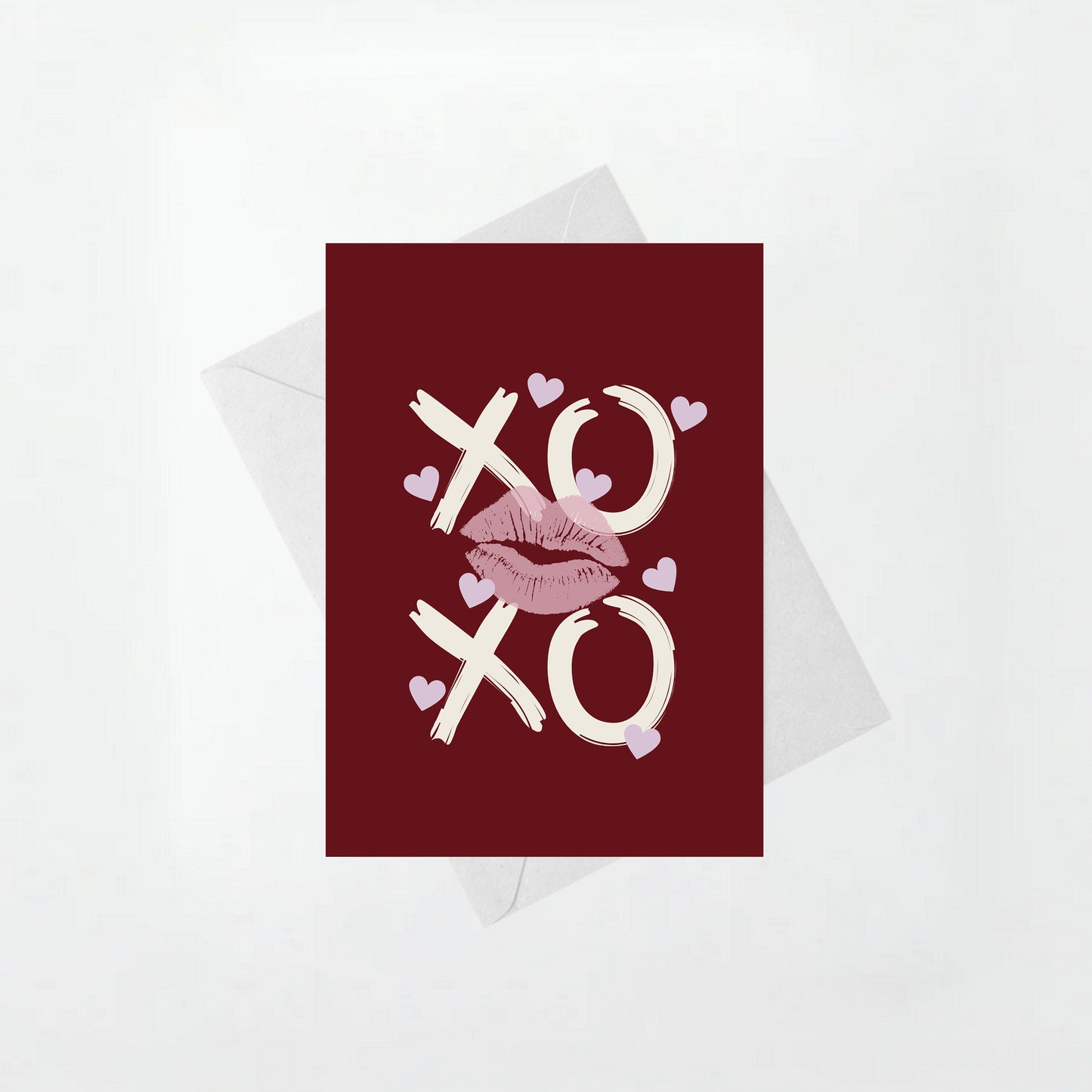 XOXO (Kisses and Hugs) - Valentine's Day Card